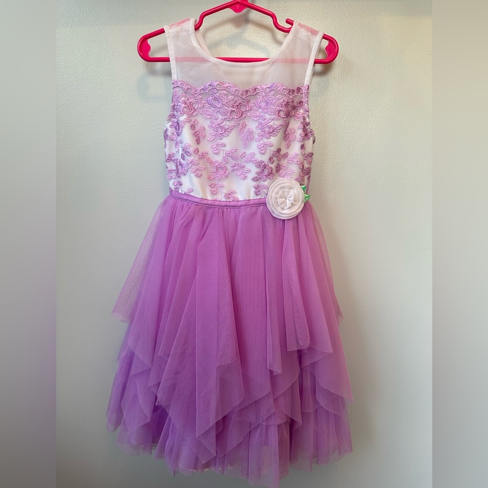 Size 5 Purple/white Jona Michelle Dress